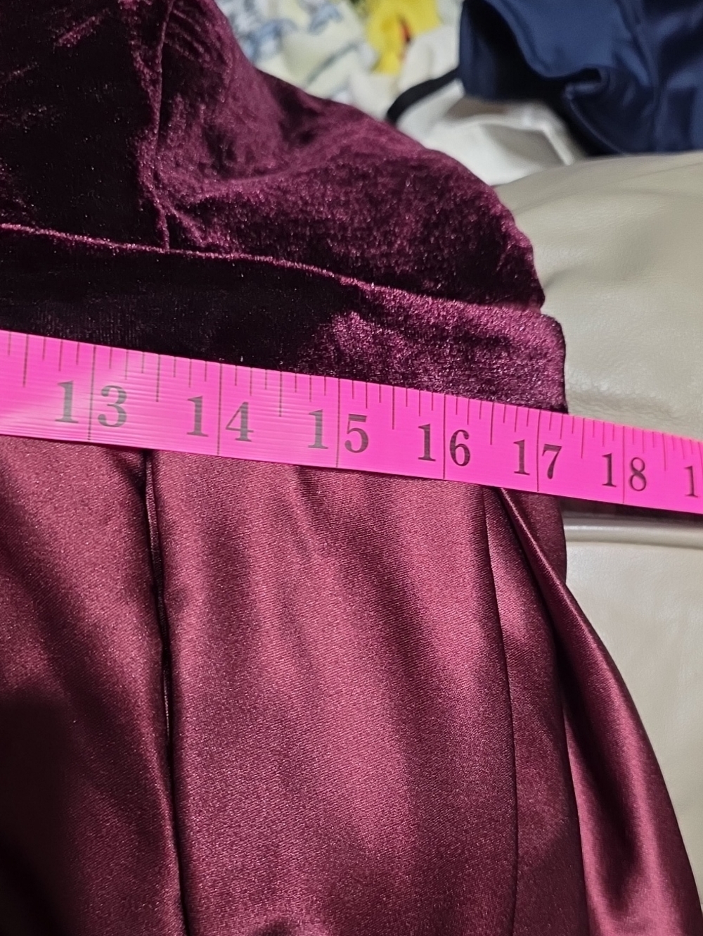 NWT Lavetir Womens Formal Maxi Dress Wine Velvety Satiny Bra Holiday Party Sz 14 - Picture 15 of 16